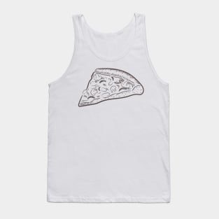 Mushroom Pizza Sketch Tank Top